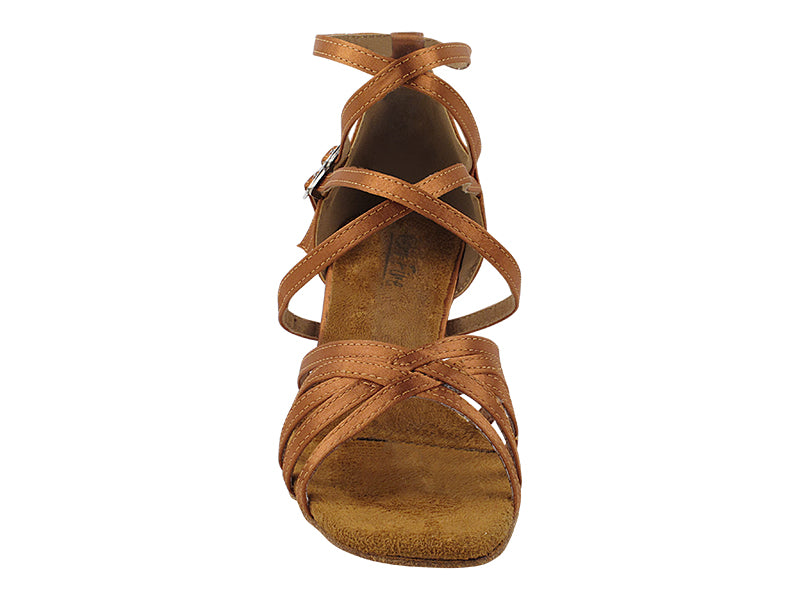 3613 Dark Tan Satin with 2.5" Heel (2899) in the photo