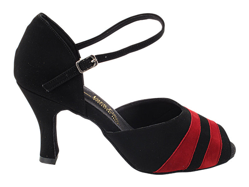 3750LEDSS Black Nubuck & Red Suede with 3" Heel (6812) in the photo