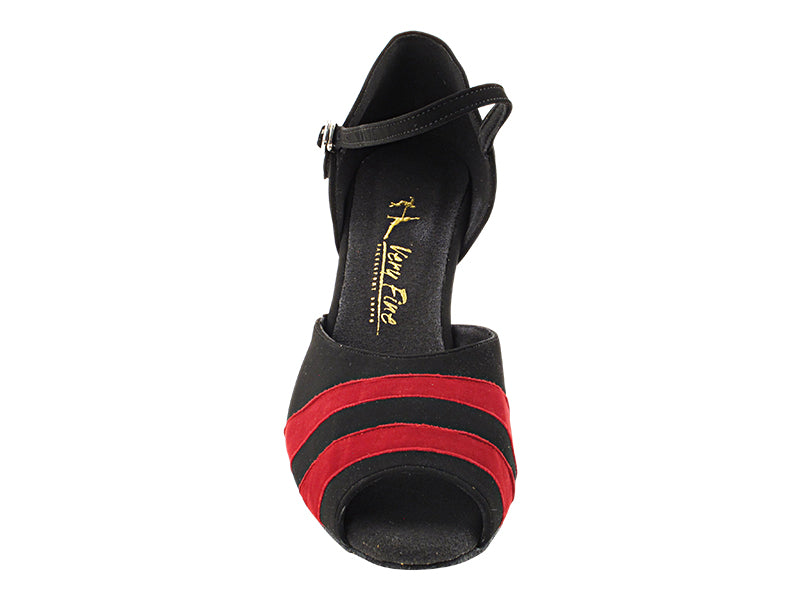 3750LEDSS Black Nubuck & Red Suede with 3" Heel (6812) in the photo