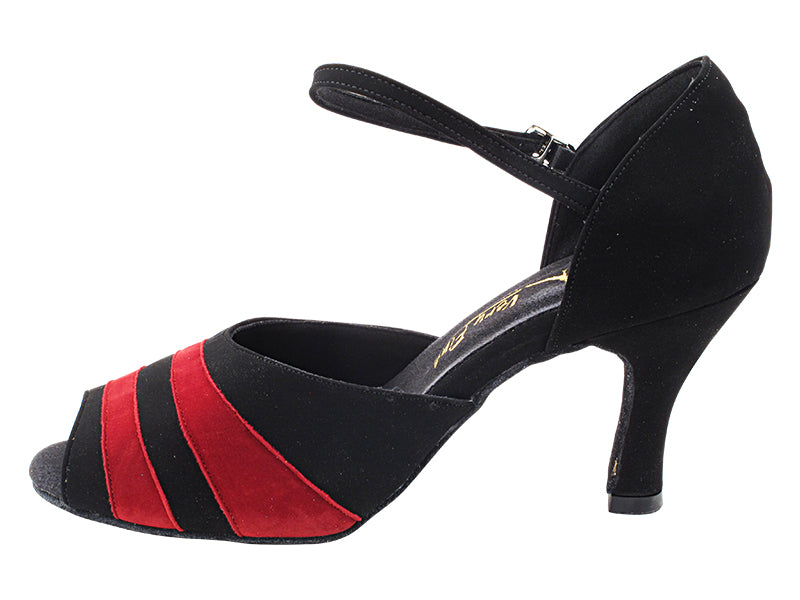3750LEDSS Black Nubuck & Red Suede with 3" Heel (6812) in the photo