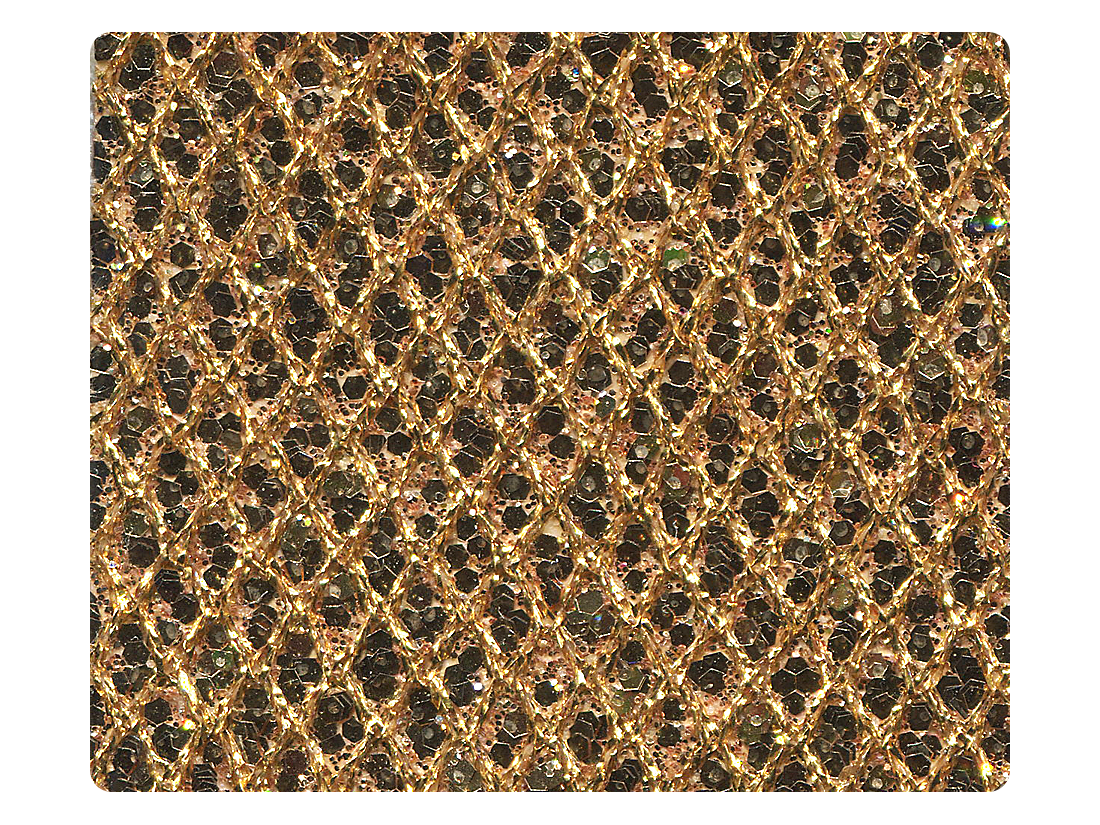 37 Gold Sparklenet Fabric Swatch