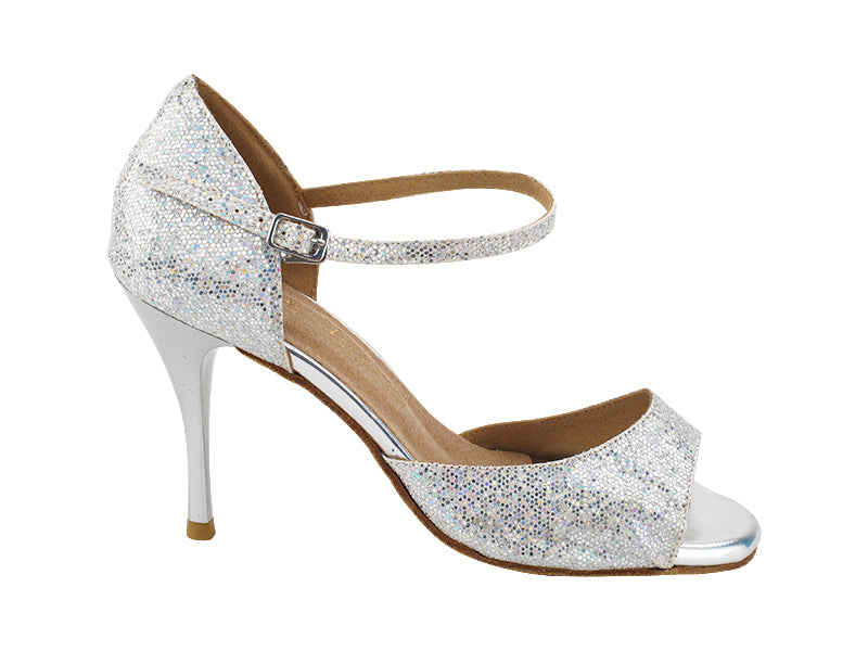 3904LEDSS Silver Scale with 3.5" Stiletto Silver Heel (TG1) in the photo