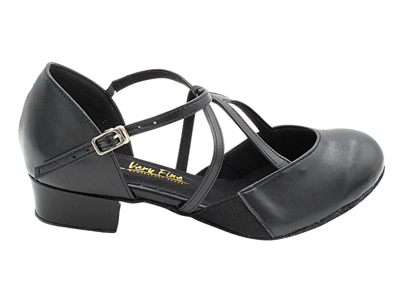 4510LEDSS Black Leather with 1" Women Heel (8881) in the photo