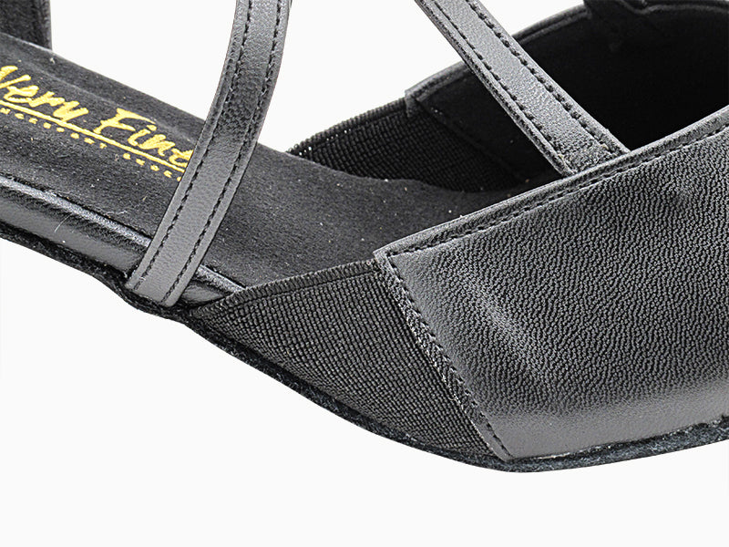 4510LEDSS Black Leather with 1" Women Heel (8881) in the photo