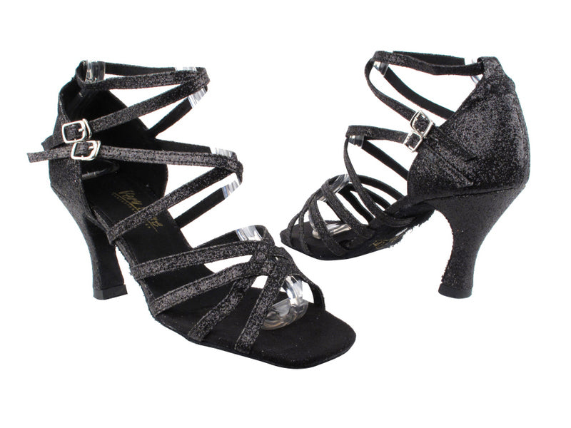 5008 127 Black Stardust with 3" Heel in the photo