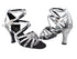 5008Mirage 250 Silver Snake_F_B_H_Silver Leather_S_T with 3" Heel in the photo