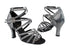 5008Mirage 97 Black Sparklenet_S_T_H_87 Black Laser Satin_B with 3" Heel in the photo