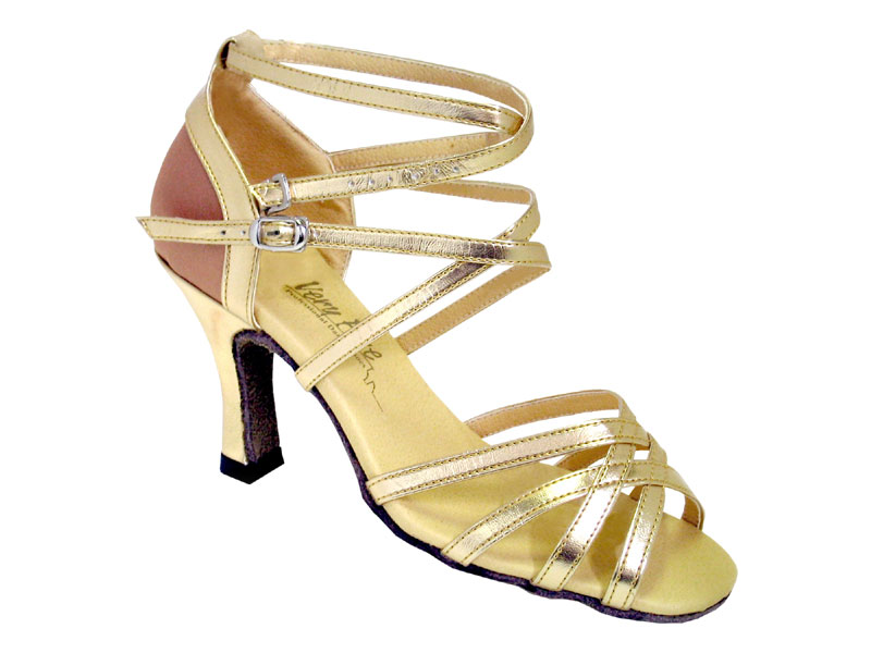 5008Mirage Gold Leather & Brown Satin