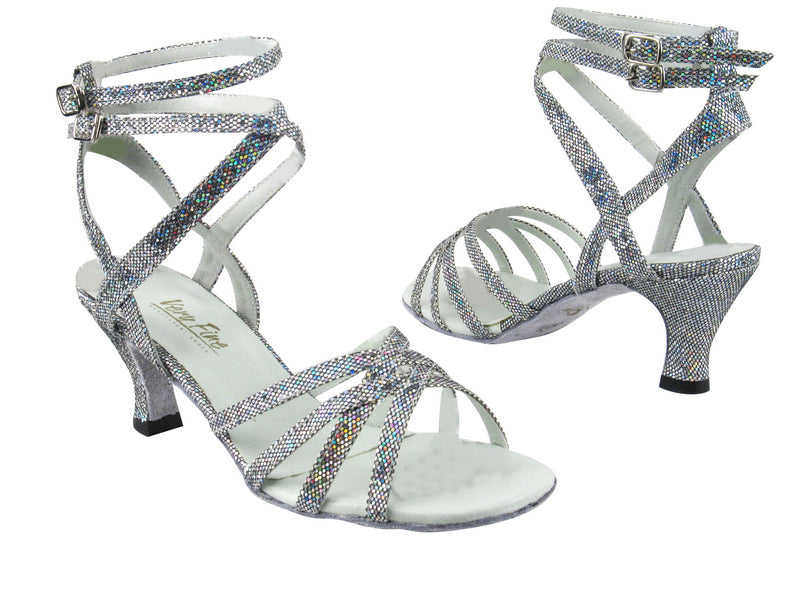 5009 172 Grey Scale_White Insole with 2.5" low heel in the photo