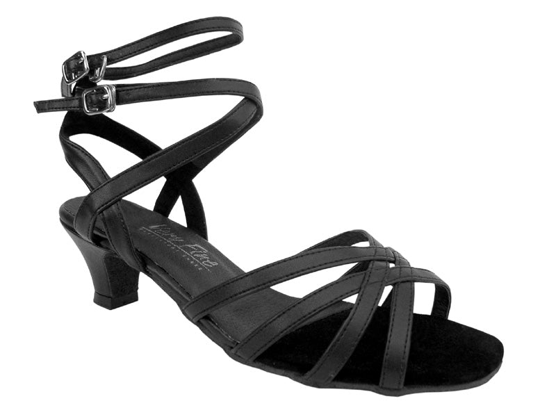 5009 Black Leather with 1.3" Heel in the photo