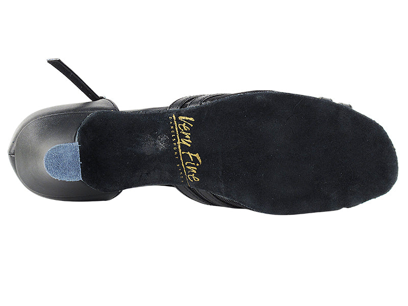 5017 Black Leather & Black Mesh
