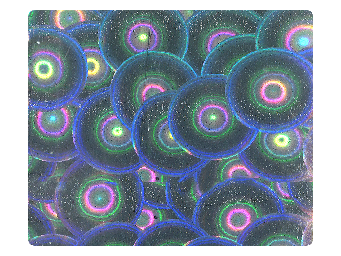 56 Silver Spiral PU Fabric Swatch