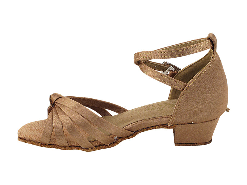 6005G Brown Satin with 1.5" heel in the photo