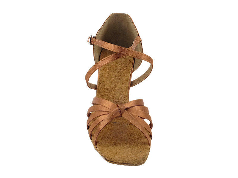 6005X Dark Tan Satin with 3" Heel (6812) in the photo