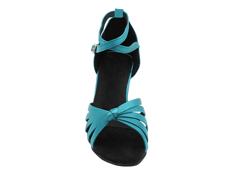 6005 267 Teal Satin with 2.5" Heel (2899) in the photo