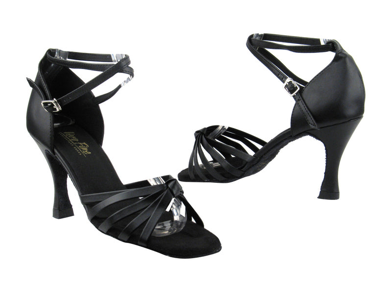 6005 Black Leather with 2.5" Low heel in the photo