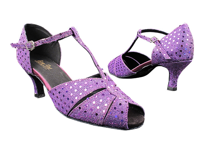 6006 237 Dark Purple Dots with 2.6" Heel (475) in the photo