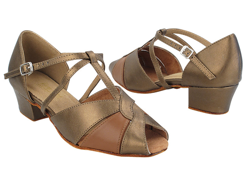 6006X 59 Copper PU_X_133 Coffee Brown PU with 1.5" Heel in the photo