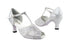 6006 6 Silver Sparklenet with 2.5" Heel in the photo