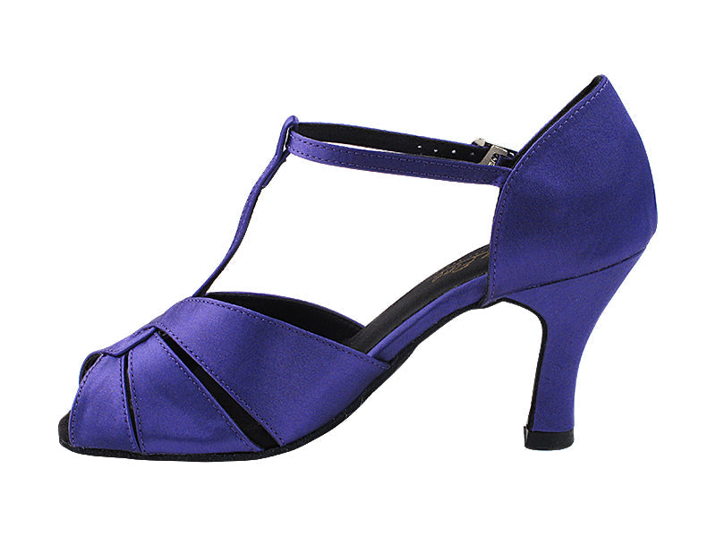6006 245 Voilet Satin with 3" Heel (6812) in the photo