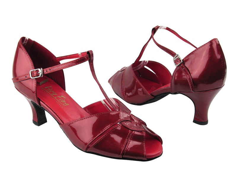 6006 Red Patent with 2.5" Low heel in the photo
