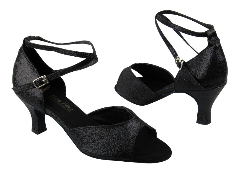 6012 127 Black Stardust with 2.5" low heel in the photo