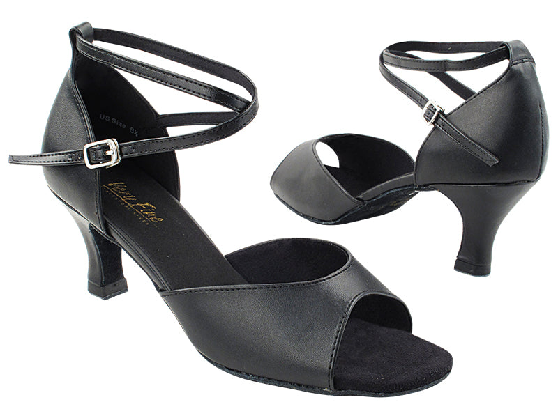 6012 Black Leather with 2.5" Heel (2899) in the photo