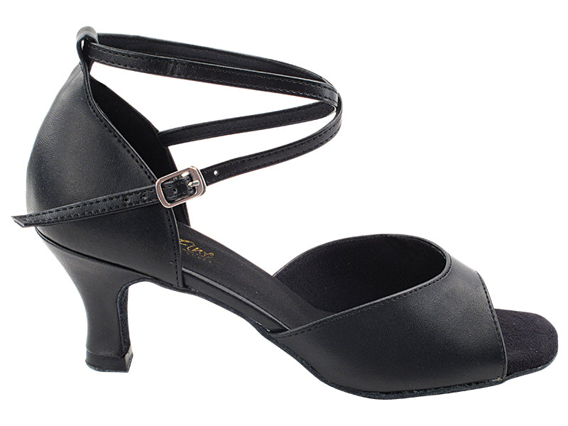 6012 Black Leather with 2.5" Heel (2899) in the photo