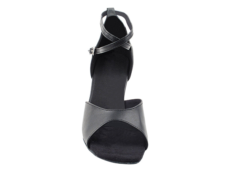 6012 Black Leather with 2.5" Heel (2899) in the photo