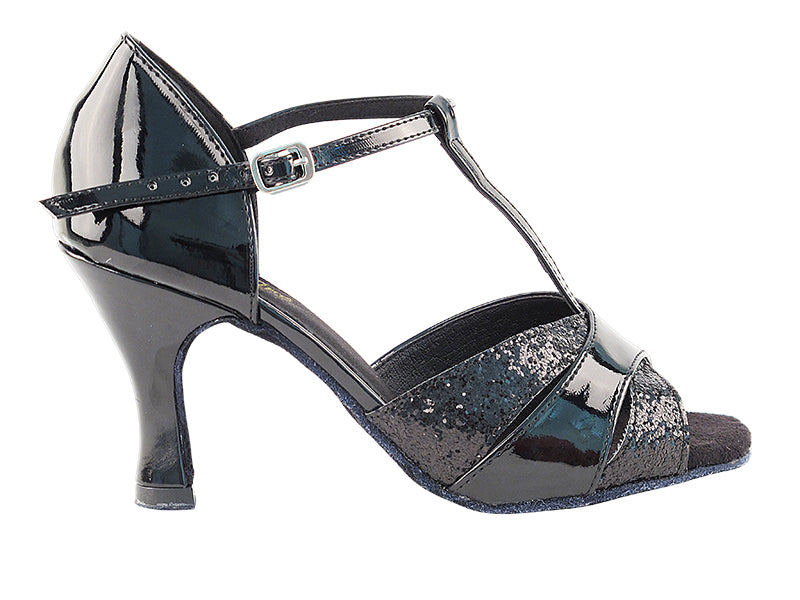 6016 Black Sparkle & Black Patent