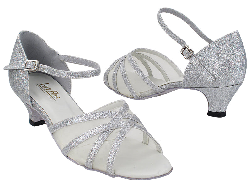 6027 126 Silver Stardust_54 Flesh Mesh with 1.3" Heel (387) in the photo