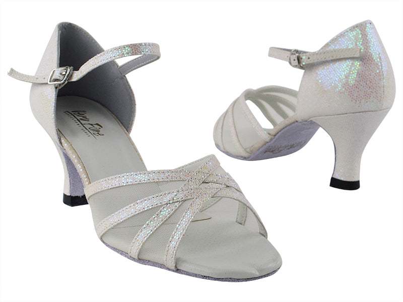 6027 278 White Scale_Flesh Mesh with 2.5" Heel in th photo