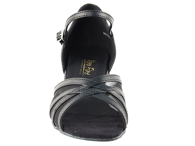 6027 Black Leather & Black Mesh