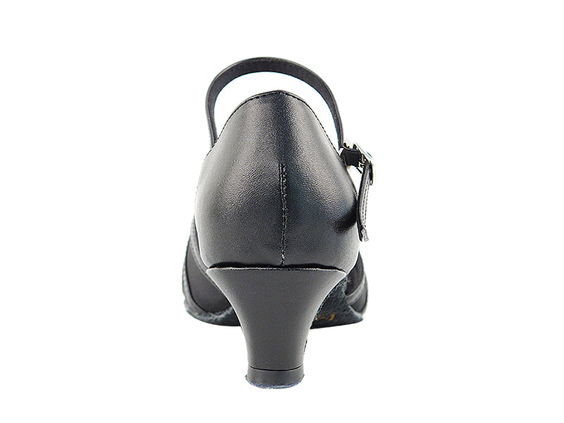 6027 Black Leather & Black Mesh