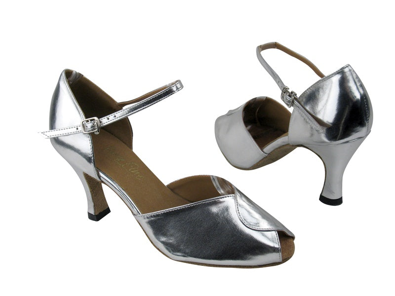 6028 Silver Leather with 3" heel in the photo
