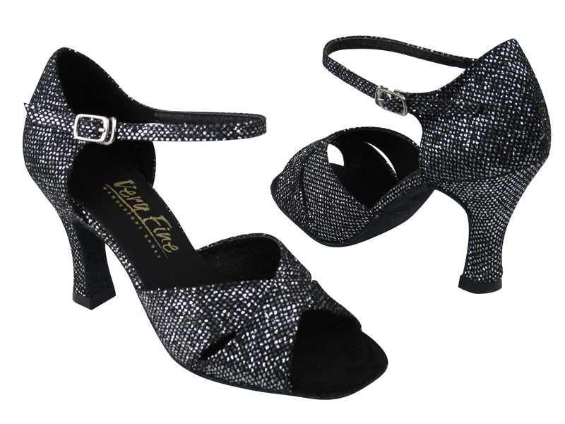 6029 Black Sparklenet with 3" heel in the photo