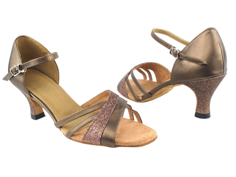 6030 212 Copper Stardust_S_H_59 Copper Leather with 2.5" Heel in the photo