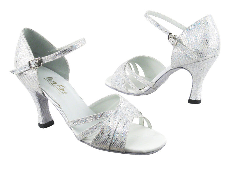 6030 107 Silver Scale with 2.5" Low heel in the photo