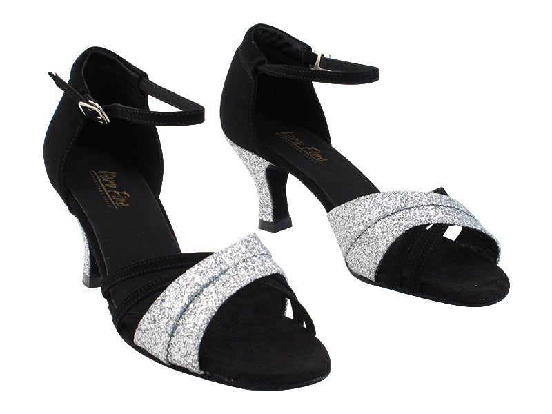 6030 Black Nubuck_126 Silver Stardust with 2.5" Heel (2899) in the photo