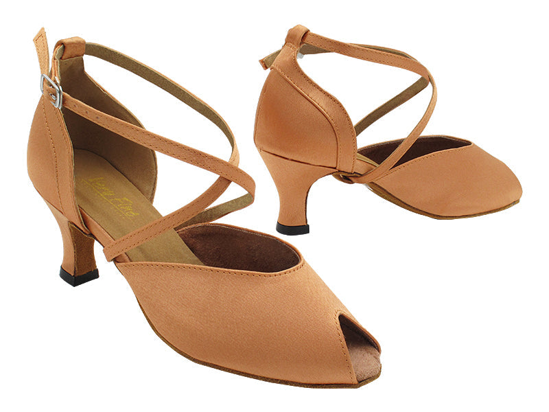 6036 193 Tan Satin with 2.5" Heel (2899) in the photo
