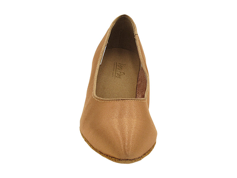 6801 Brown Satin with 1.3" Cuban Heel (387) in the photo