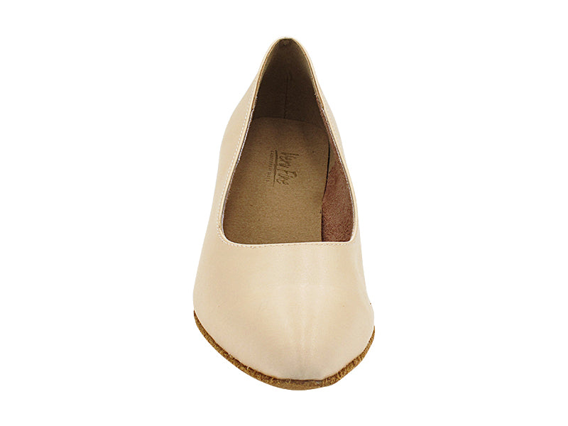 6801 Flesh Satin with 1.3" Cuban Heel (387) in the photo