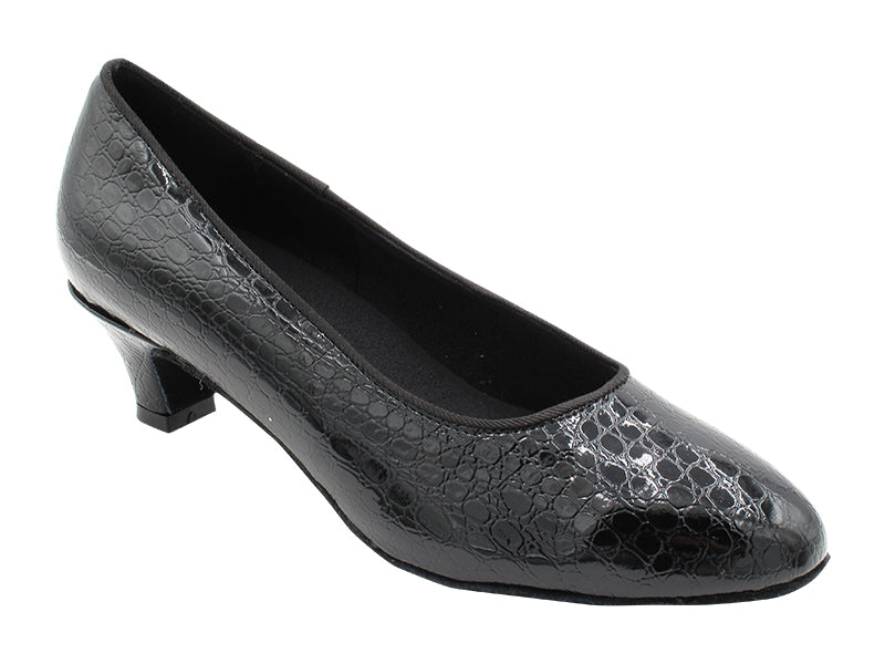 6801LEDSS 68 Black Snake Patent with 1.3" Cuban Heel (387) in the photo