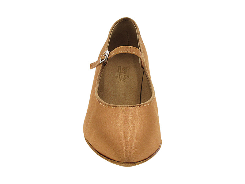 6803 Brown Satin with 1.3" Cuban Heel (387) in the photo