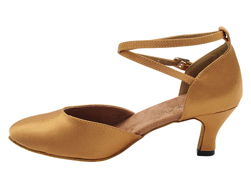6817 Brown Satin with 2.5" Heel (2899) in the photo