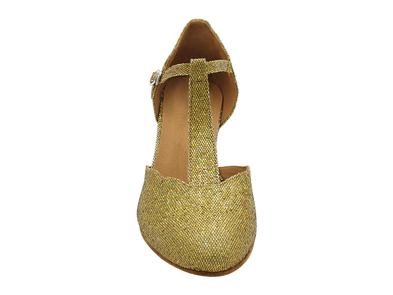 6819LEDSS 88 Gold Scale with 2.2 INCH THICK CUBAN HEEL (2317) in the photo