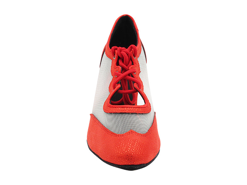 6823 320 Red Diamond Velvet_54 Flesh Mesh with 2.5" Heel (2899) in the photo