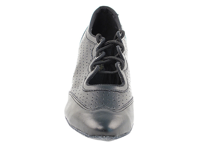 6823 Black Perforated Leather
