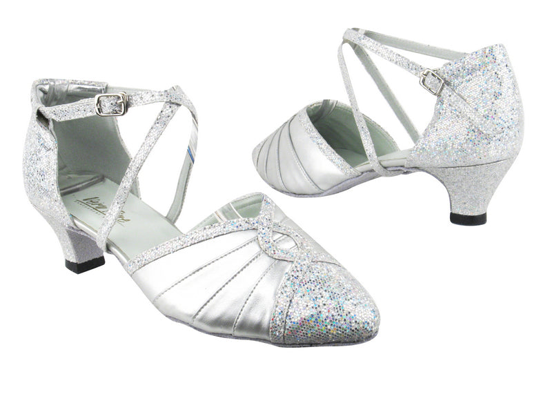 6825B 107 Silver Scale_H_151 Soft Silver PU with 1.3" Heel in the photo