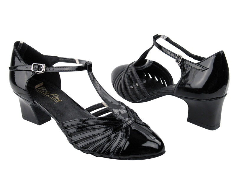 6829 Black Patent with 2" Thick Cuban heel in the photo